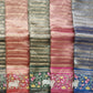 Pure Organza Tissue Silk Banarasi Stripe Pichwai Embroidery on Katan Silk Satin Border Saree - Resham Wala