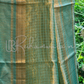 Handwoven Pure Double Tissue Silk Saree with Katan check and Satan border with special tassels and blouse - Resham Wala