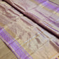 Handwoven Pure Double Tissue Silk Saree with Katan check and Satan border with special tassels and blouse - Resham Wala