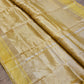 Handwoven Pure Double Tissue Silk Saree with Katan check and Satan border with special tassels and blouse - Resham Wala