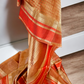 Handwoven Pure Double Tissue Silk Saree with Katan check and Satan border with special tassels and blouse - Resham Wala