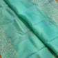 Pure Organza Silk Pearl Embroidery Work Cutwork Scallop Border Saree and Plain Blouse - Resham Wala