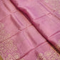 Pure Organza Silk Pearl Embroidery Work Cutwork Scallop Border Saree and Plain Blouse - Resham Wala