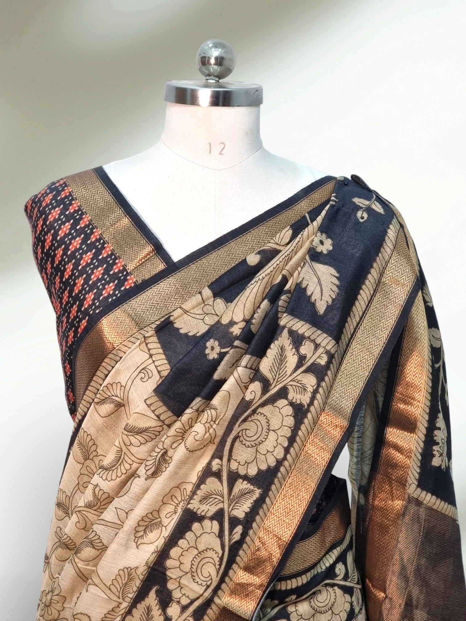 Best Ajrakh Silk Saree I Premium Quality I Handwoven