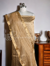 Handwoven Pure Banarasi Tissue Silk Brocade Suit with Tissue Crush Dupatta and special tassels - Resham Wala