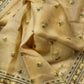 Pure Organza Silk Embroidered Border Buti Saree with Velvet lace & Blouse - Resham Wala