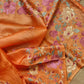 Pure Tussar Silk Border Embroidery work saree with special tassels & plain blouse - Resham Wala