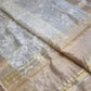 Pure Tussar Kota Silk Embroidery Chikankari Saree with Double Ghiccha pallu and special tassels - Resham Wala