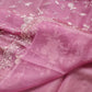 Pure Organza Silk Cutwork Jaal Embroidery Saree - Resham Wala