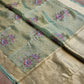 Handwoven Banarasi Pure Tissue Silk Chunri Buti Embroidery Saree with Special Tassels and blouse - Resham Wala