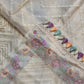 Pure Organza Tissue Stripe Saree Metro Embroidery with Parsi work Border and plain blouse - Resham Wala